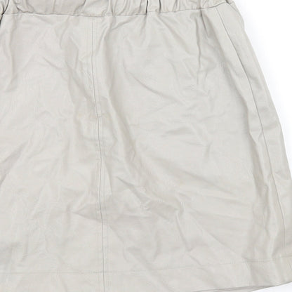 Topshop Womens Beige   A-Line Skirt Size 8