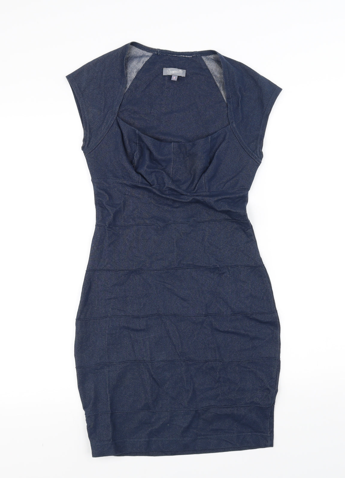 Sasperilla Womens Blue   Pencil Dress  Size 8