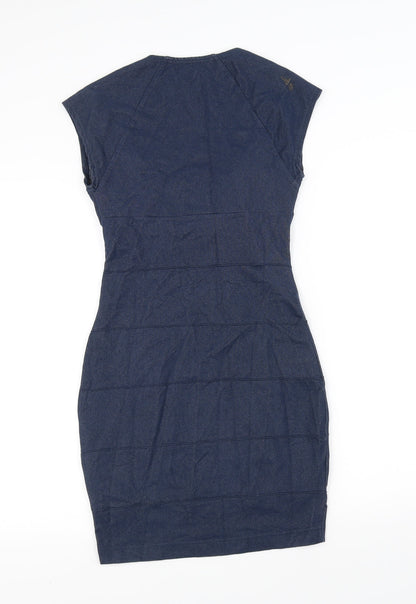 Sasperilla Womens Blue   Pencil Dress  Size 8
