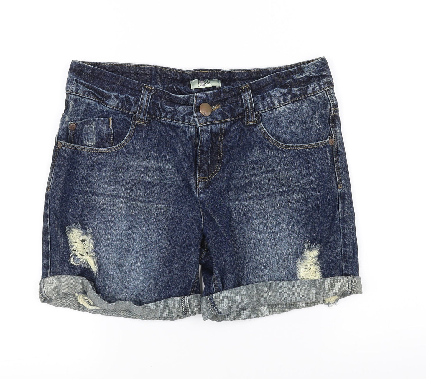 Love Label Womens Blue   Chino Shorts Size 8