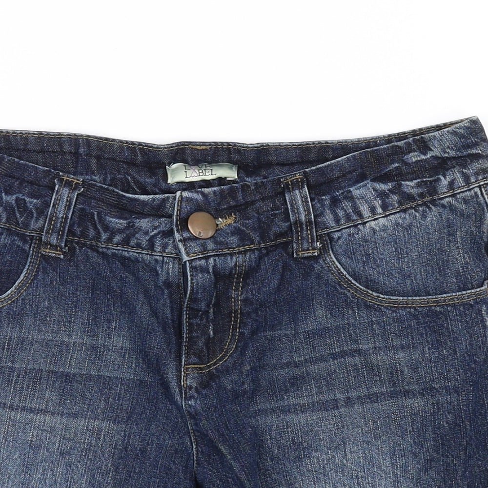 Love Label Womens Blue   Chino Shorts Size 8