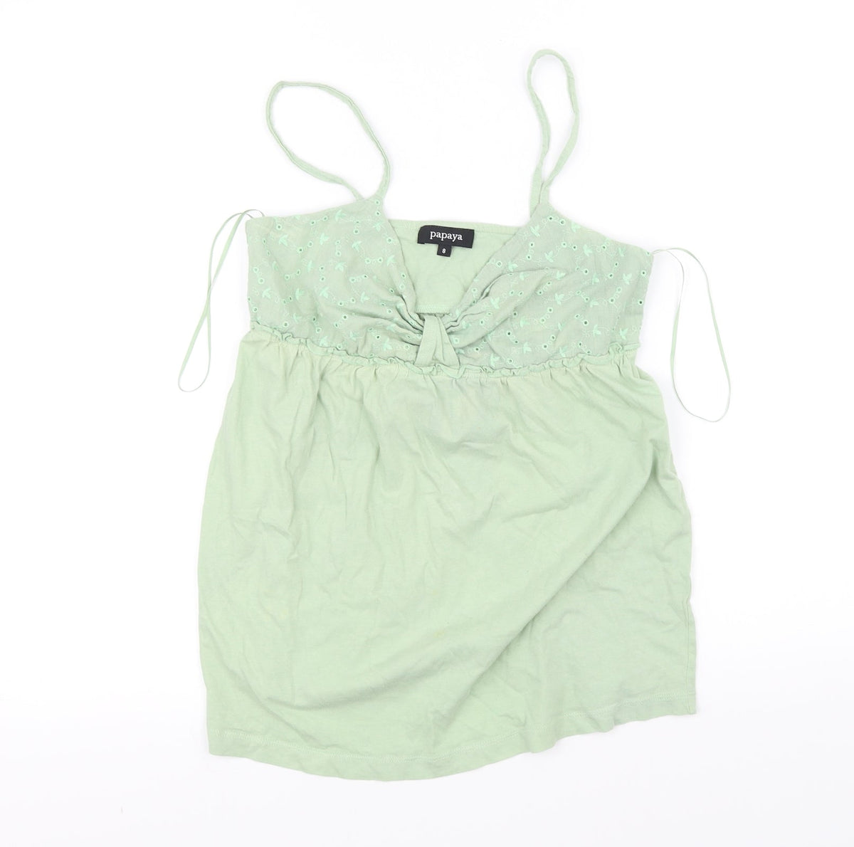 Papaya Girls Green   Basic T-Shirt Size 8 Years