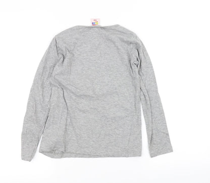 TXM Girls Grey   Basic T-Shirt Size 10 Years