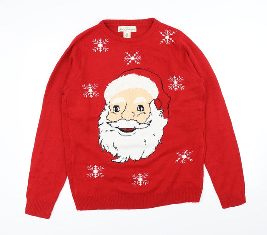 L.O.G.G Mens Red   Pullover Jumper Size M