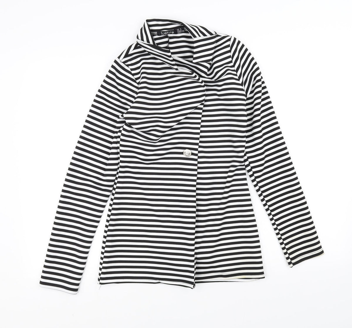 Lustre Womens Black Striped  Jacket  Size 8