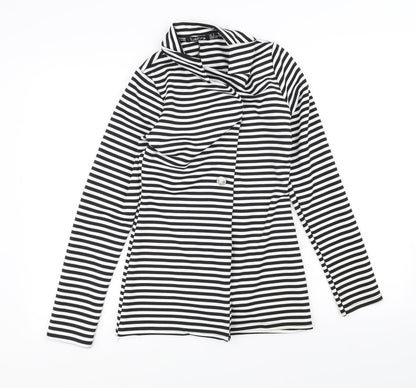 Lustre Womens Black Striped  Jacket  Size 8