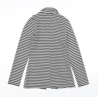 Lustre Womens Black Striped  Jacket  Size 8