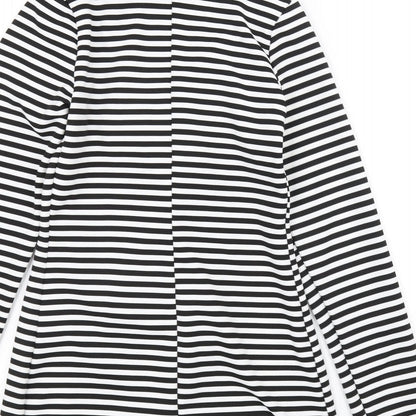 Lustre Womens Black Striped  Jacket  Size 8
