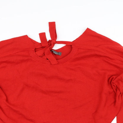 Primark Womens Red   Pullover Jumper Size XL