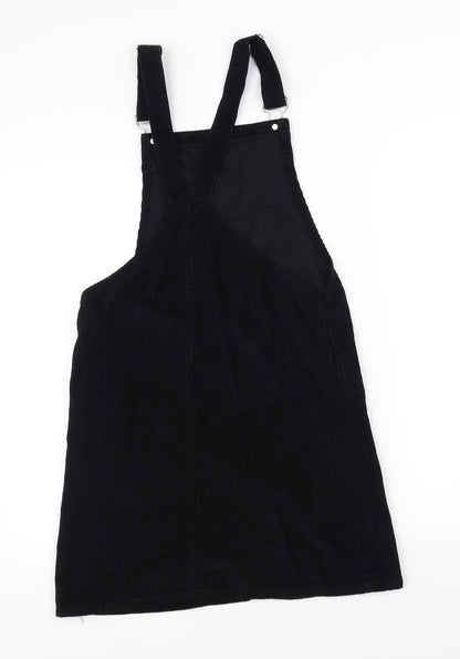 Back view of DENIMCO women’s black a-line, size UK 6