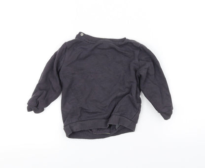 Preworn Baby Black   Pullover Jumper Size 9-12 Months