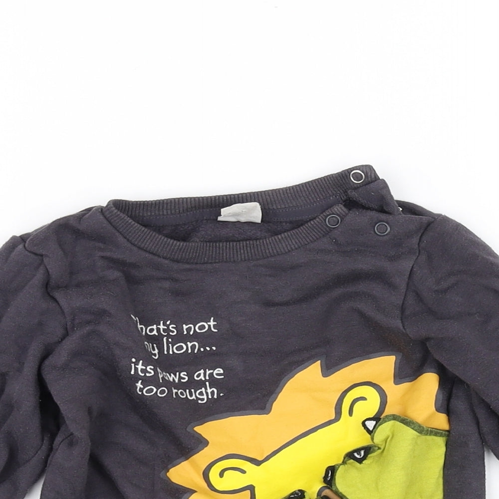 Preworn Baby Black   Pullover Jumper Size 9-12 Months