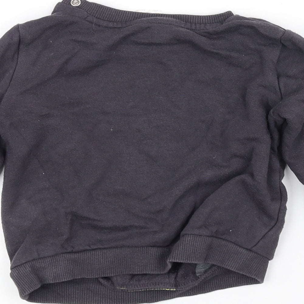 Preworn Baby Black   Pullover Jumper Size 9-12 Months