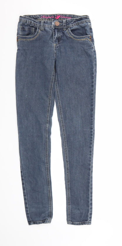 Denim co. Womens Blue  Denim Skinny Jeans Size 8 L30 in