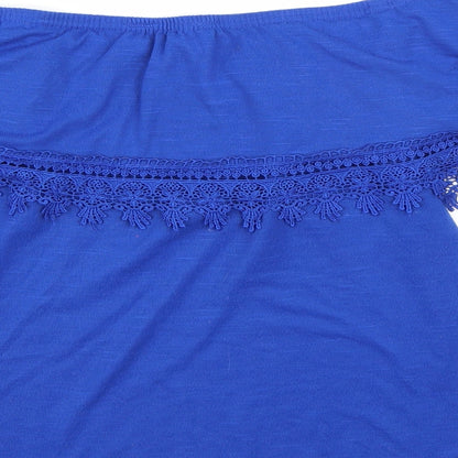 Peacocks Womens Blue   Basic Blouse Size 8