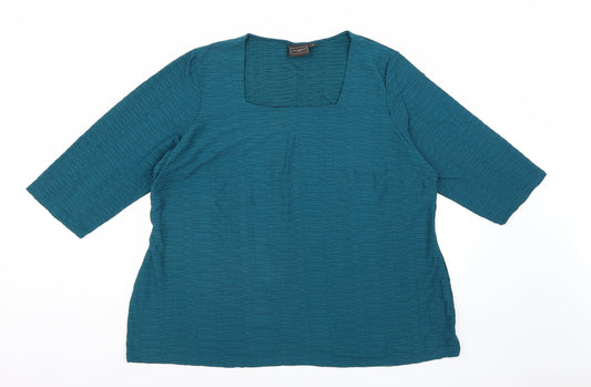 Ann Harvey Womens Blue   Basic Blouse Size L
