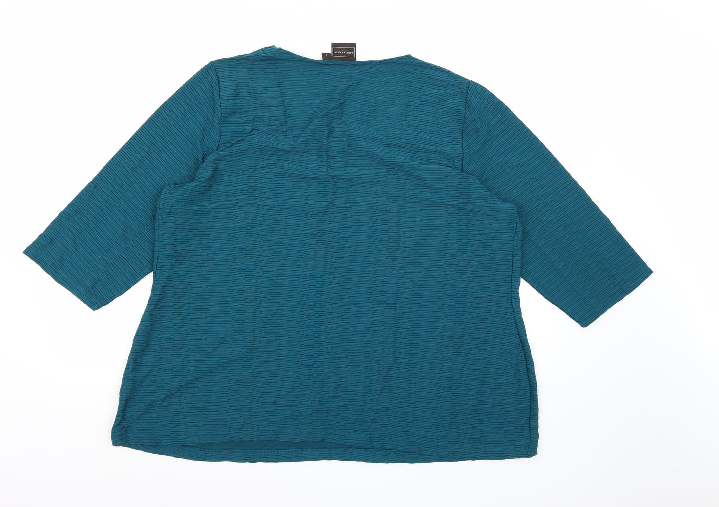 Ann Harvey Womens Blue   Basic Blouse Size L