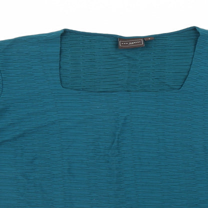 Ann Harvey Womens Blue   Basic Blouse Size L