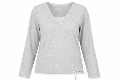 Womens Grey  Jersey Pullover Sweatshirt Size 16
