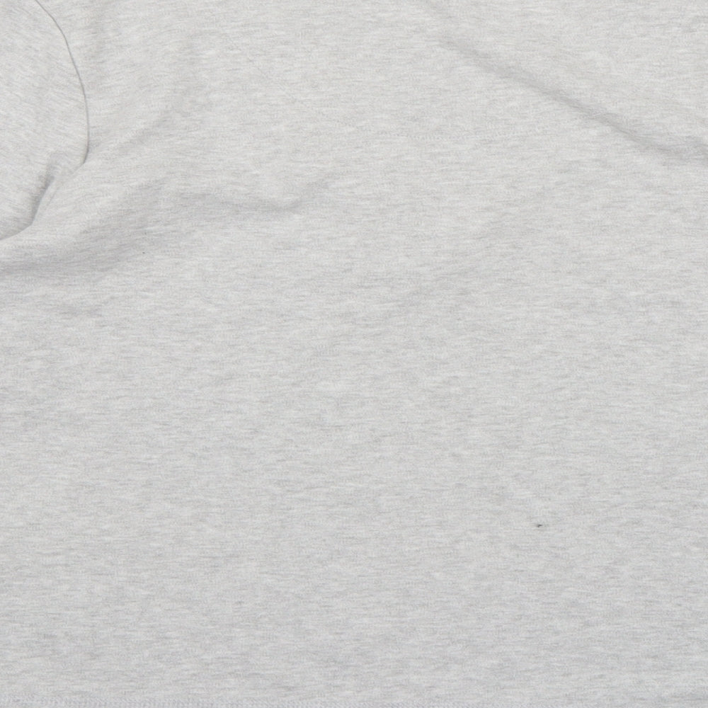 Womens Grey  Jersey Pullover Sweatshirt Size 16