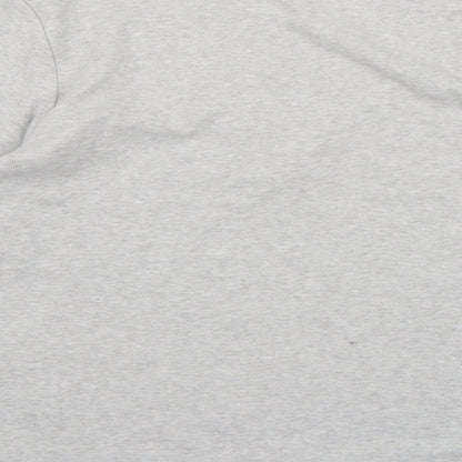 Womens Grey  Jersey Pullover Sweatshirt Size 16