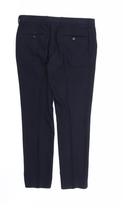 NEXT Mens Blue  Rayon Dress Pants Trousers  L29 in