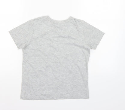 George Boys Grey   Basic T-Shirt Size 9-10 Years