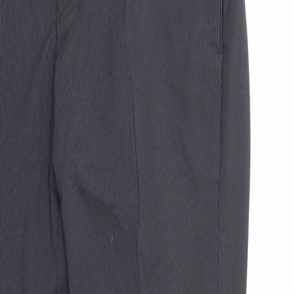 Marks and Spencer Mens Blue Striped Rayon Dress Pants Trousers  L29 in