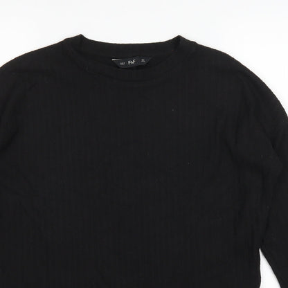 F&F Womens Black   Pullover Jumper Size 6