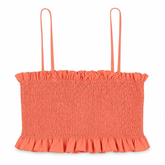 Womens UK Size 10 Boohoo Orange Cropped Tank