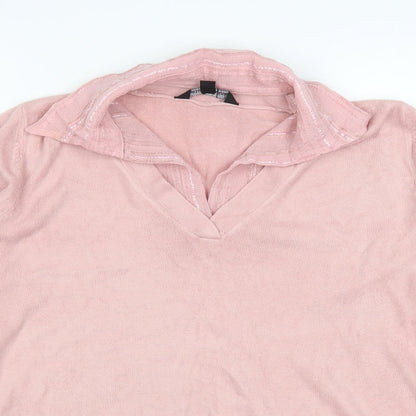 Ellie Louise Womens Pink   Pullover Jumper Size L