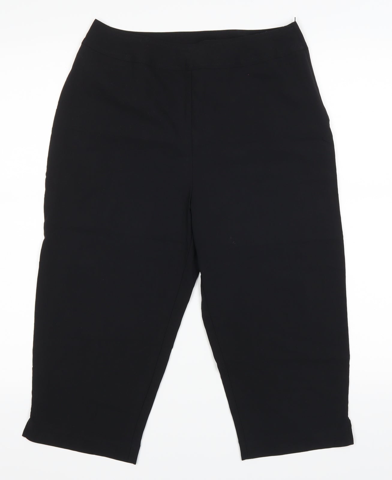 Scarlett Womens Black   Cropped Trousers Size 10