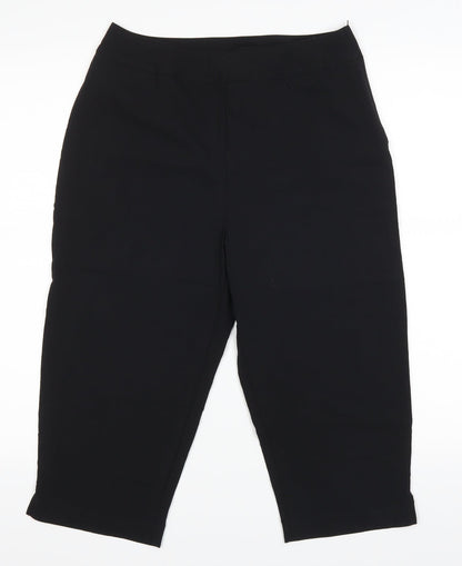Scarlett Womens Black   Cropped Trousers Size 10
