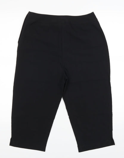 Scarlett Womens Black   Cropped Trousers Size 10