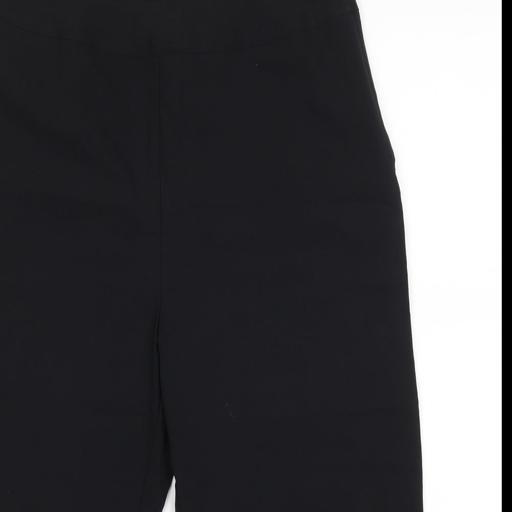 Scarlett Womens Black   Cropped Trousers Size 10