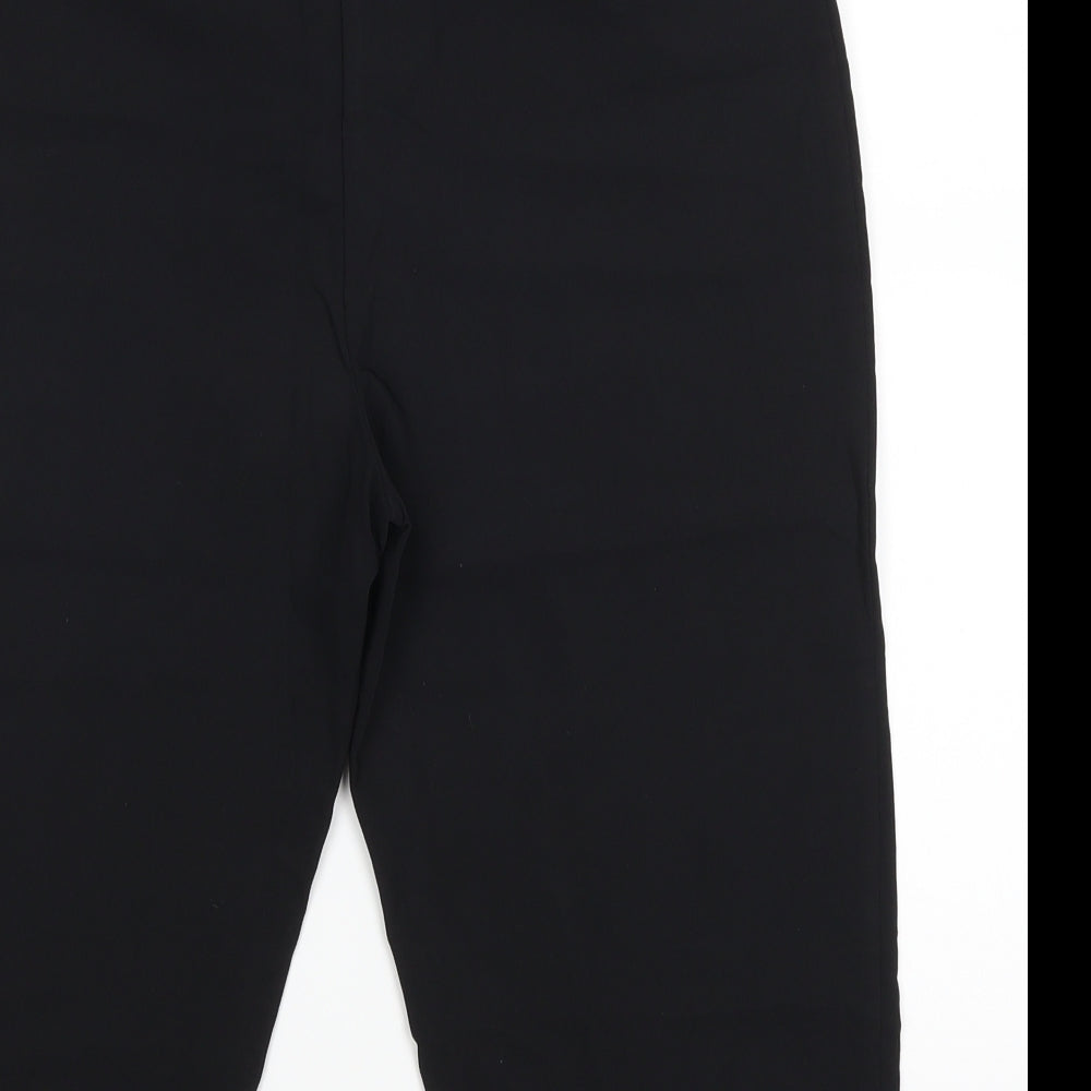Scarlett Womens Black   Cropped Trousers Size 10