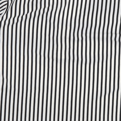Papaya Womens Black Striped  Basic Blouse Size 10