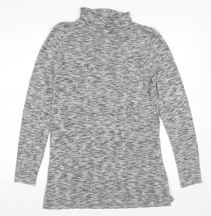 F&F Womens Grey   Pullover Jumper Size 8  - side slits