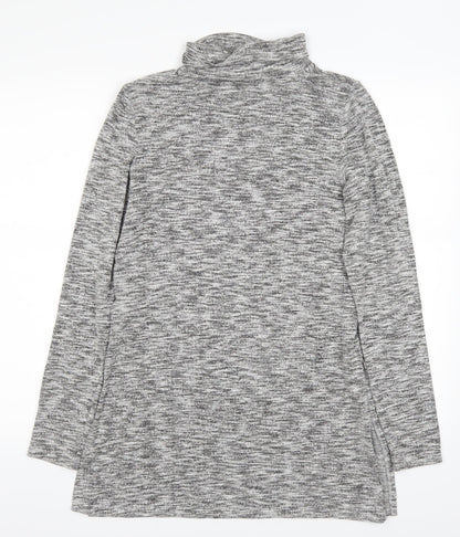 F&F Womens Grey   Pullover Jumper Size 8  - side slits