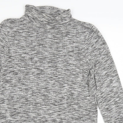 F&F Womens Grey   Pullover Jumper Size 8  - side slits