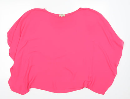 Papaya Womens Pink   Basic Blouse Size 8