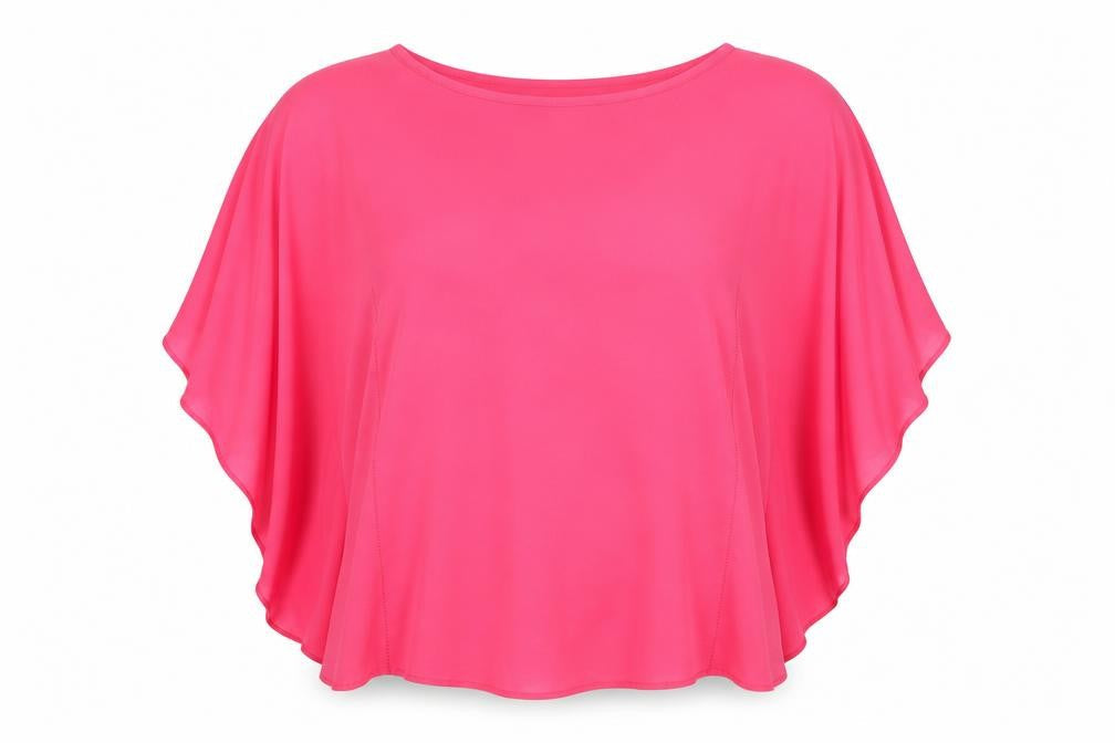 Womens UK Size 8 Papaya Pink Basic Blouse
