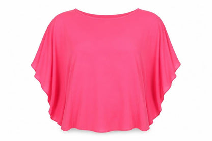 Womens UK Size 8 Papaya Pink Basic Blouse