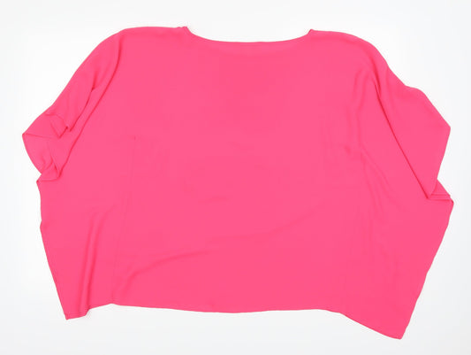 Papaya Womens Pink   Basic Blouse Size 8