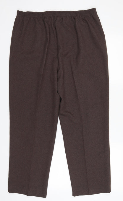 Womens UK Size 16 BM Regular Fit  Brown Trousers