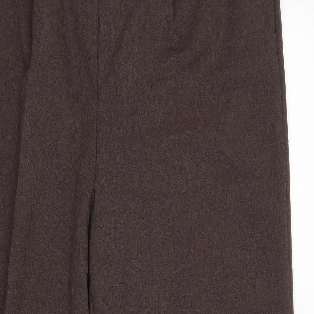 Womens UK Size 16 BM Regular Fit  Brown Trousers