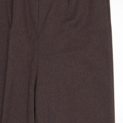 Womens UK Size 16 BM Regular Fit  Brown Trousers