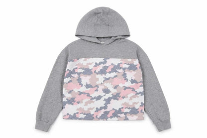 F&F Girls Grey Camouflage  Pullover Hoodie Size 12-13 Years