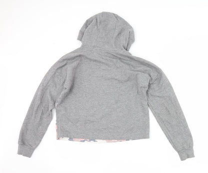 F&F Girls Grey Camouflage  Pullover Hoodie Size 12-13 Years