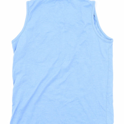 Txm kids Girls Blue   Basic Tank Size 10-11 Years  - never say never